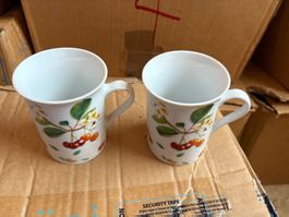 Tasse à thé décoration cerise
