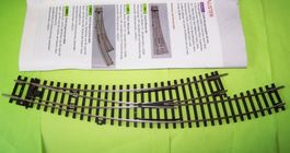 PIKO H0 55222 Bogenweiche links BWL R3 A-Gleis Profil 2,5mm