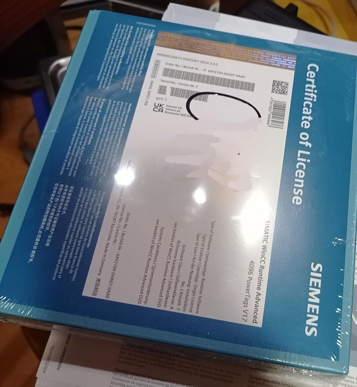 PCs: Siemens WinCC Advanced PC Runtime V17 4096 Powertags – Neuf avec emballage d'origine à Braunau par 357