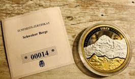 🇨🇭Schweizer Berge vergoldete Medaille * Der Eiger *
