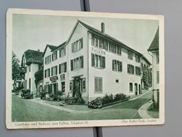 Alte PK / Gasthaus und Bäckerei zum Falken Aadorf ca. 1930