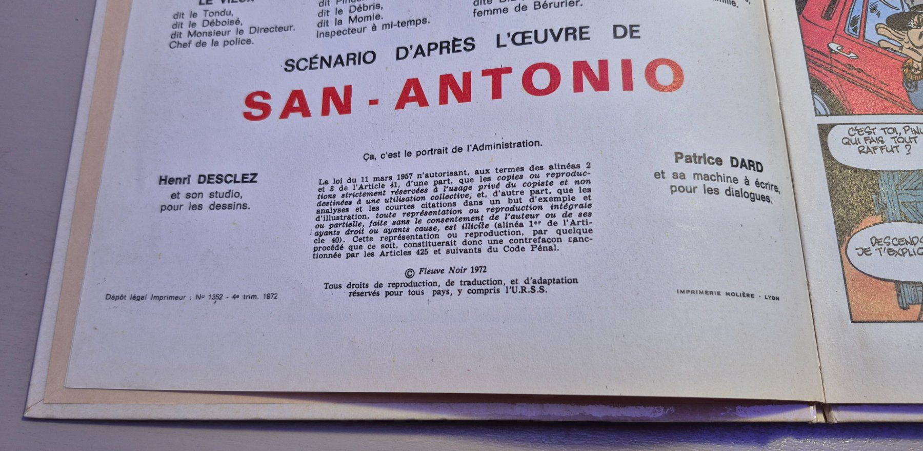 Fumetti: San-Antonio en Écosse - tome 2 - EO 1972 TBE – Usato da Grand-Lancy venduto da loi_599y 3