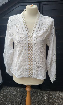Blouse blanche en coton