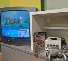 Nintendo Gamecube Pearl White + Zelda Windwaker / Ocarina