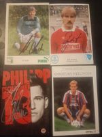 Fussball-Mix - 4 signierte Autogrammkarten - Set
