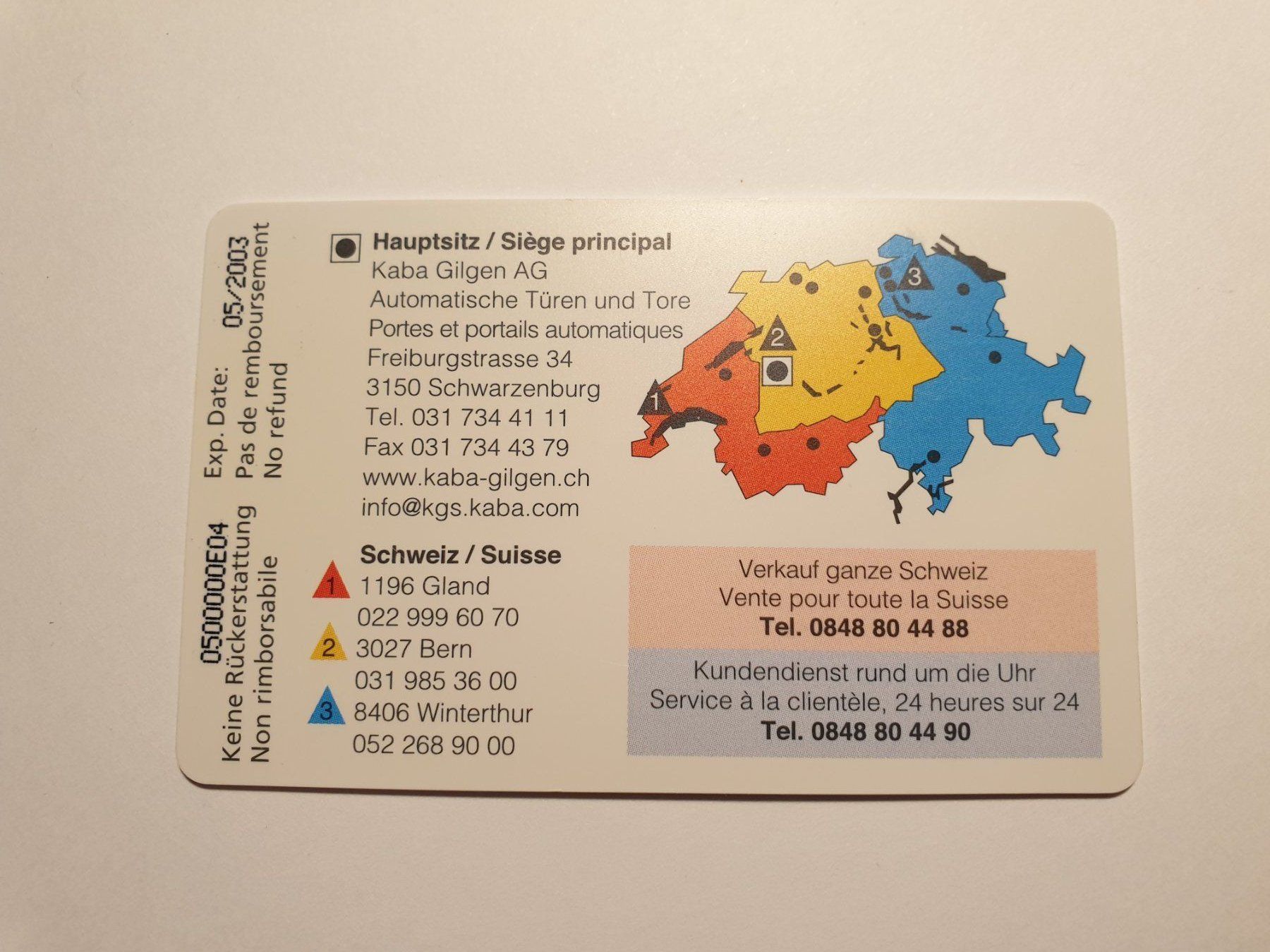 Telefon- & Taxkarten: Kaba Gilgen ungebr – Gebraucht aus Rain von chesz 1