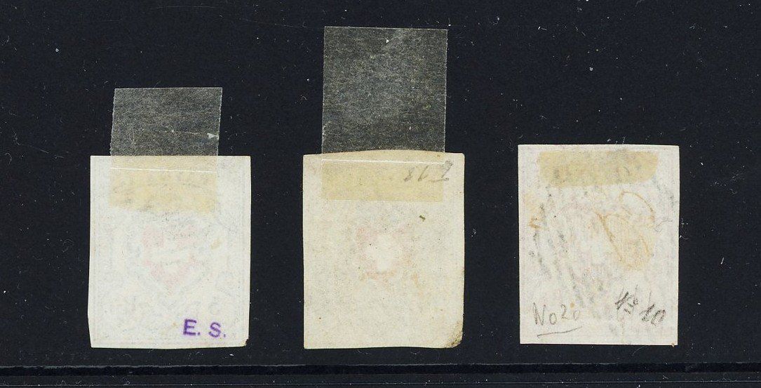 Alle Briefmarken: 1850-52:  Serie Rayon I-III, gestempelt – Gebraucht aus Basel von Strubelibs 4