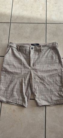 Short Smog carreaux beige homme taille M 