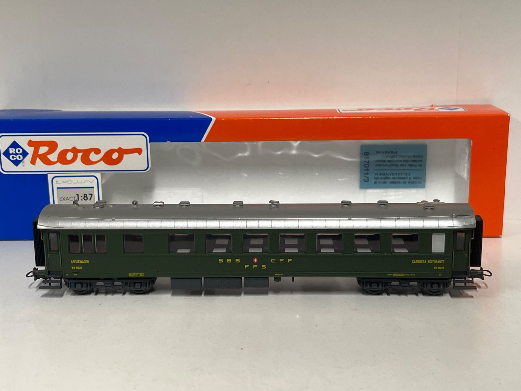Roco Modellini di ferrovie: Roco 44876 Speisewagen  SBB H0 AC – Usato da Geroldswil venduto da TopTrain54 1