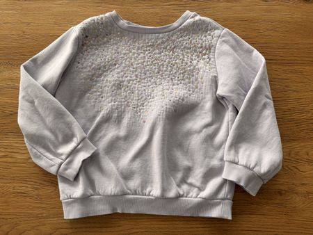 Sweat Lila sequins fille 122/128 H&M