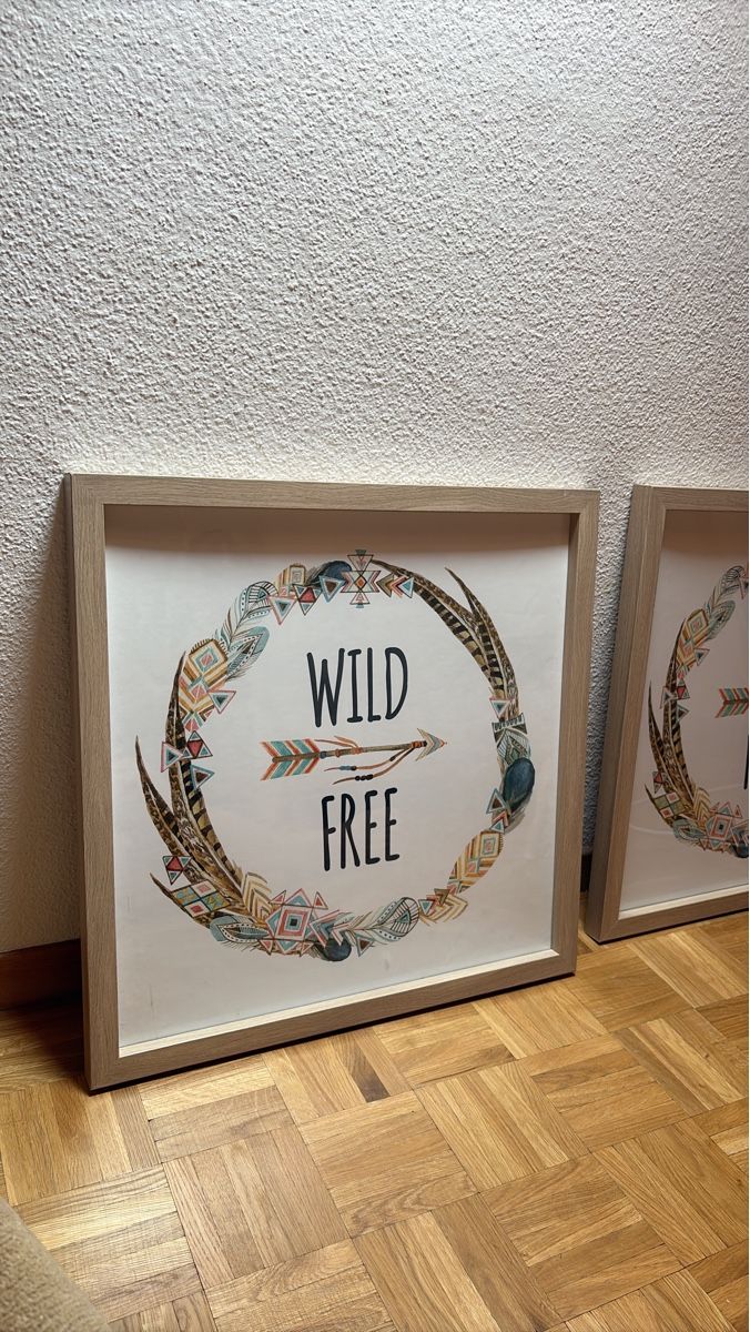 Tutte le decorazioni: 'Wild & Free' Framed Print - Boho Chic Home Decor – Usato da Nyon venduto da tor_6gr5