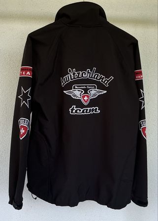 Softshell Jacke - „Switzerland“ in Grösse L, von Swiss Bull