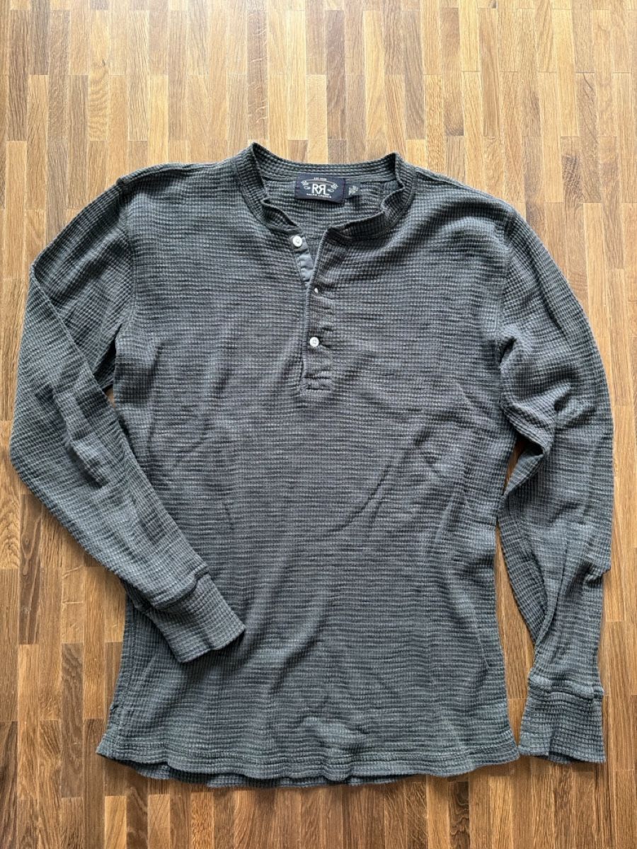 Ralph Lauren Maglioni & Felpe: RRL henley olive cotton / S – Usato da Zürich venduto da ASa89