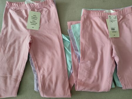 6 X Hose Mädchen, Grosse 128 in 3 Farben