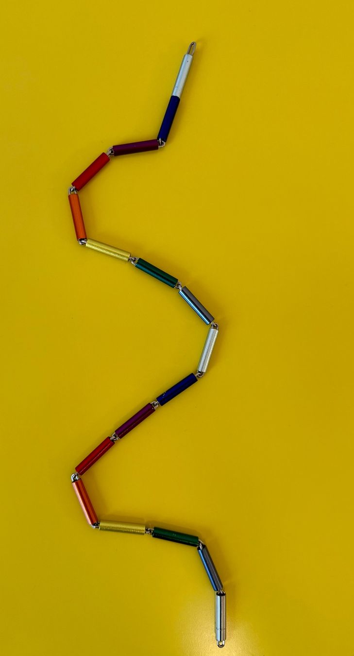 Catenine: Apero Kette bunt "Röhrli" (Schweizer Design) – Usato da Schaffhausen venduto da ModestyB 2
