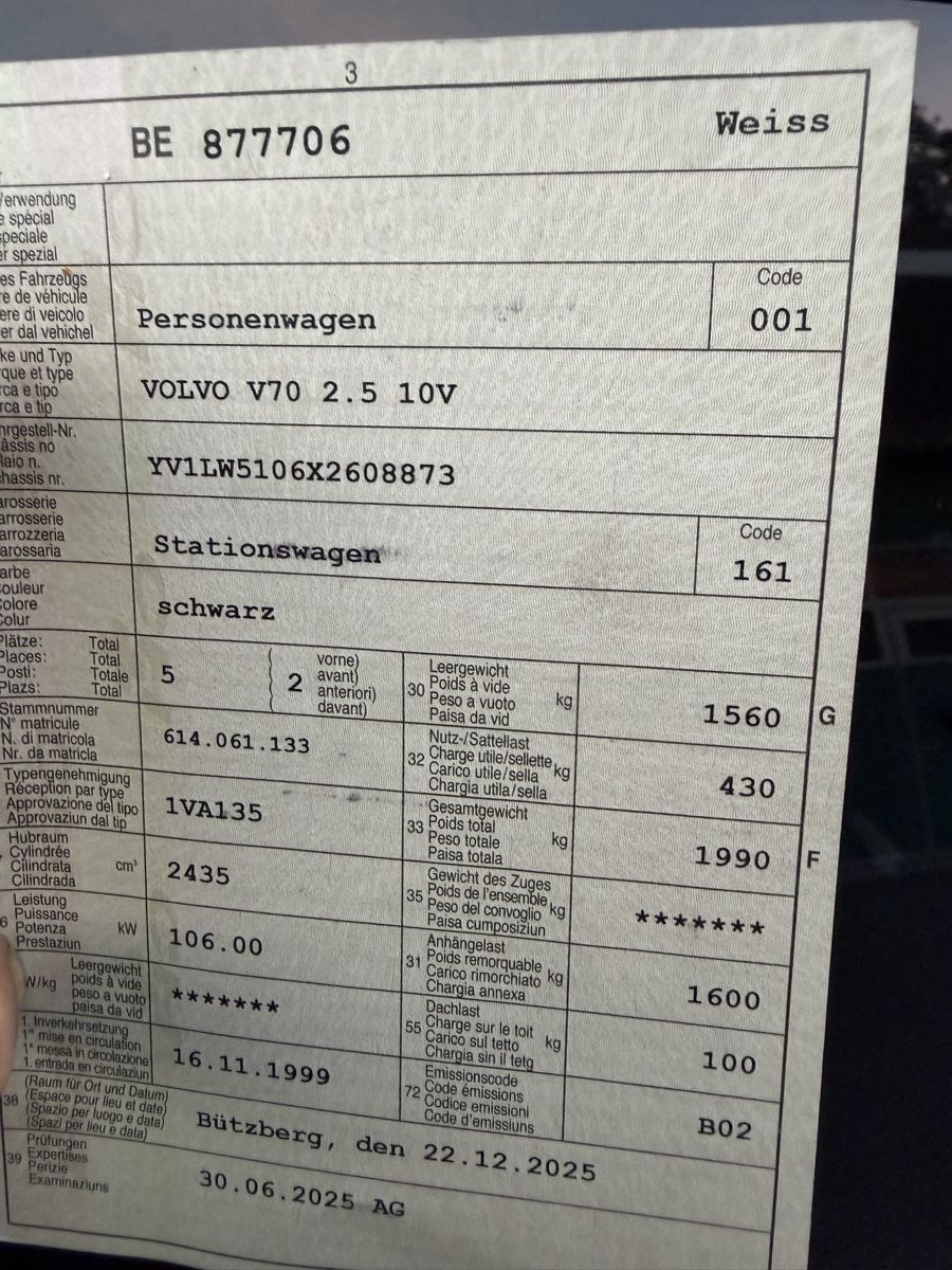 Volvo Autos: Volvo V70  – Gebraucht aus Gondiswil von NEFjoesty 1