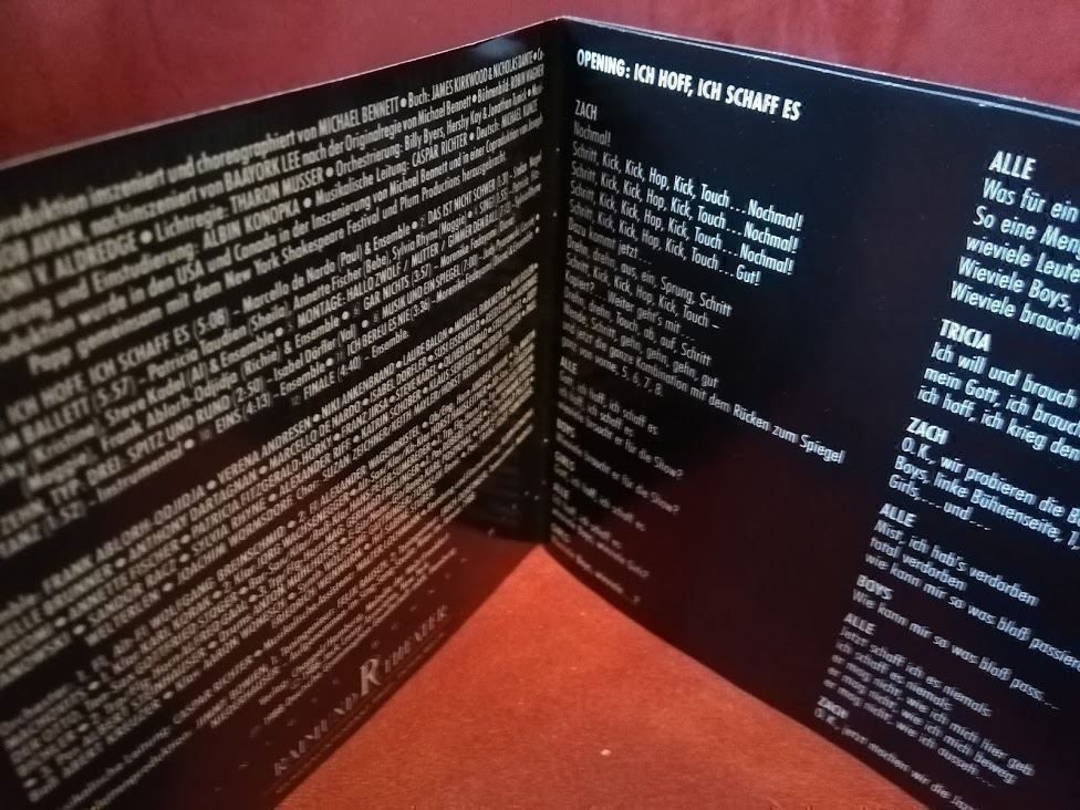 CD: A Chorus Line Deutsch CD – Usato da Zofingen venduto da noise123 5