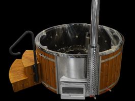 XL Premium Hot Tub Badefass Whirlpool Jacuzzi Hybrid-Heizung