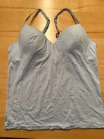 Hellblaues Bustier mit Bügel und Wattierung