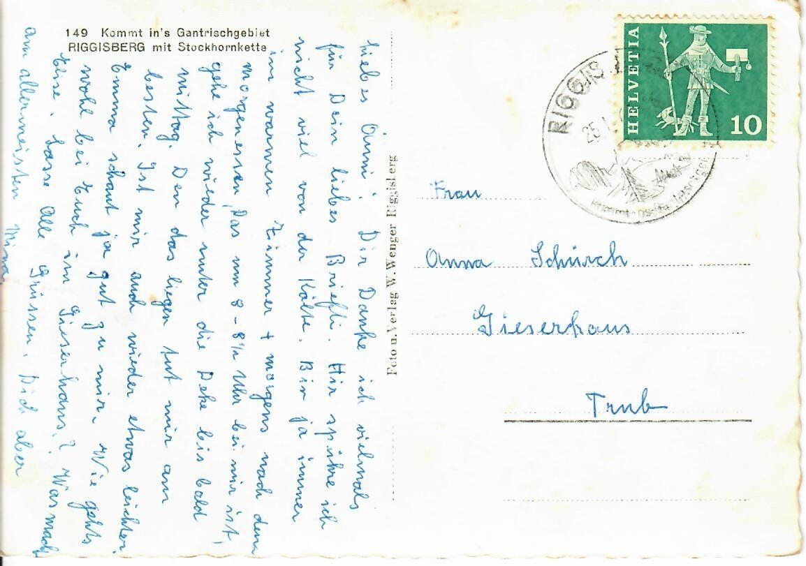 Cartes postales: Riggisberg – D'occasion à Hochdorf par Ziegel-16 1