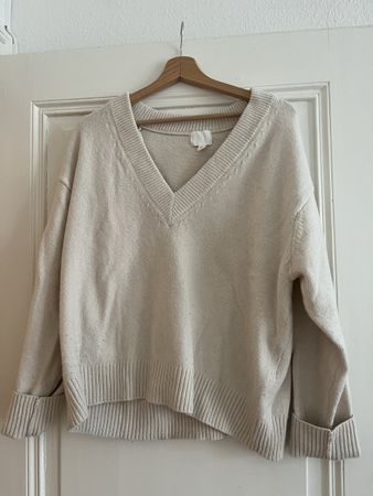 H&M Vneck Pullover beige