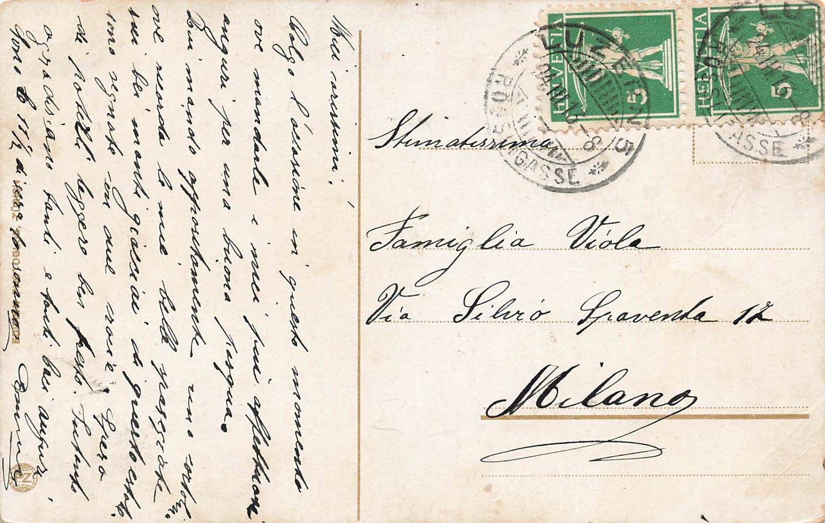 Cartoline postali: Partie an der axenstrasse – Usato da Biasca venduto da Blenio71 1