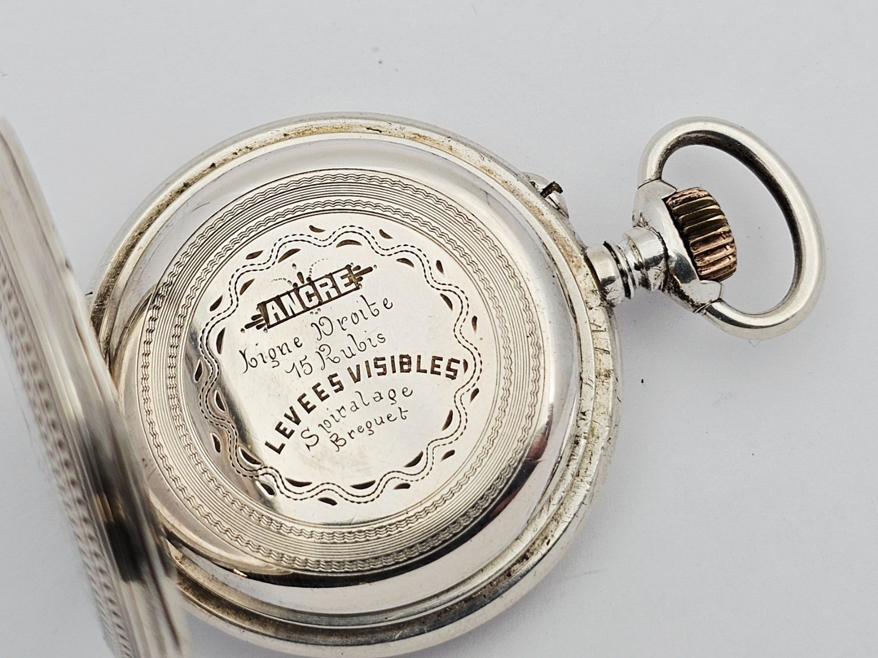 Orologi: Antike Savonette Taschenuhr 800 Silber – Usato da Bassersdorf venduto da AnkerWatch 3
