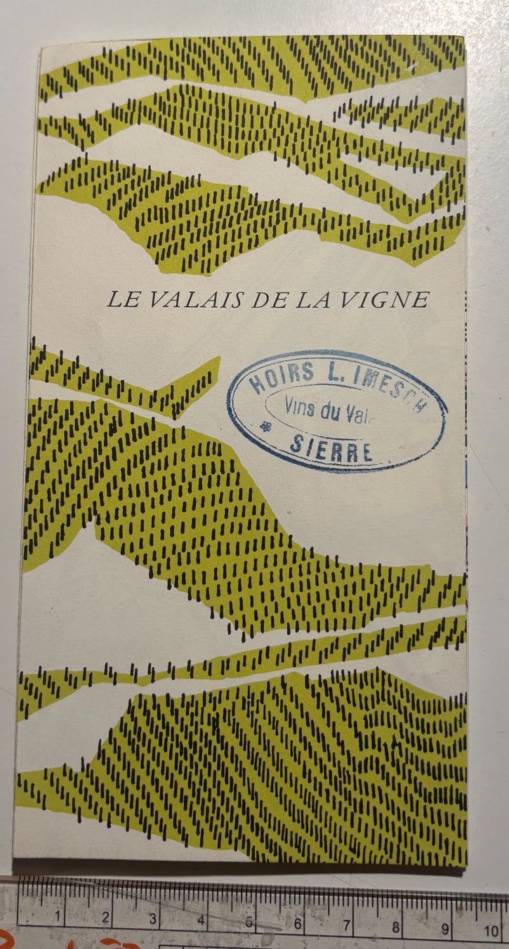 Documenti: Brochure Le Valais de la Vigne – Usato da Neuchâtel venduto da gefdeneuch