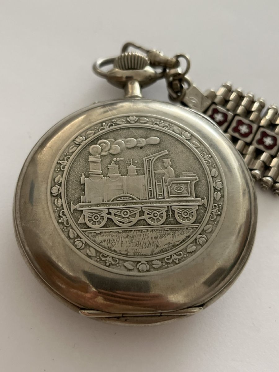 Doxa Orologi: Doxa Taschenuhr, "Eisenbahneruhr"  – Usato da Rheineck venduto da UhrenReinhardt 1
