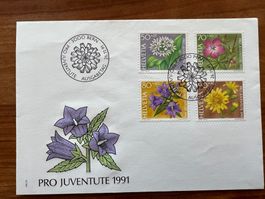 Pro Juventute FDC 1991  gest.(E1600)