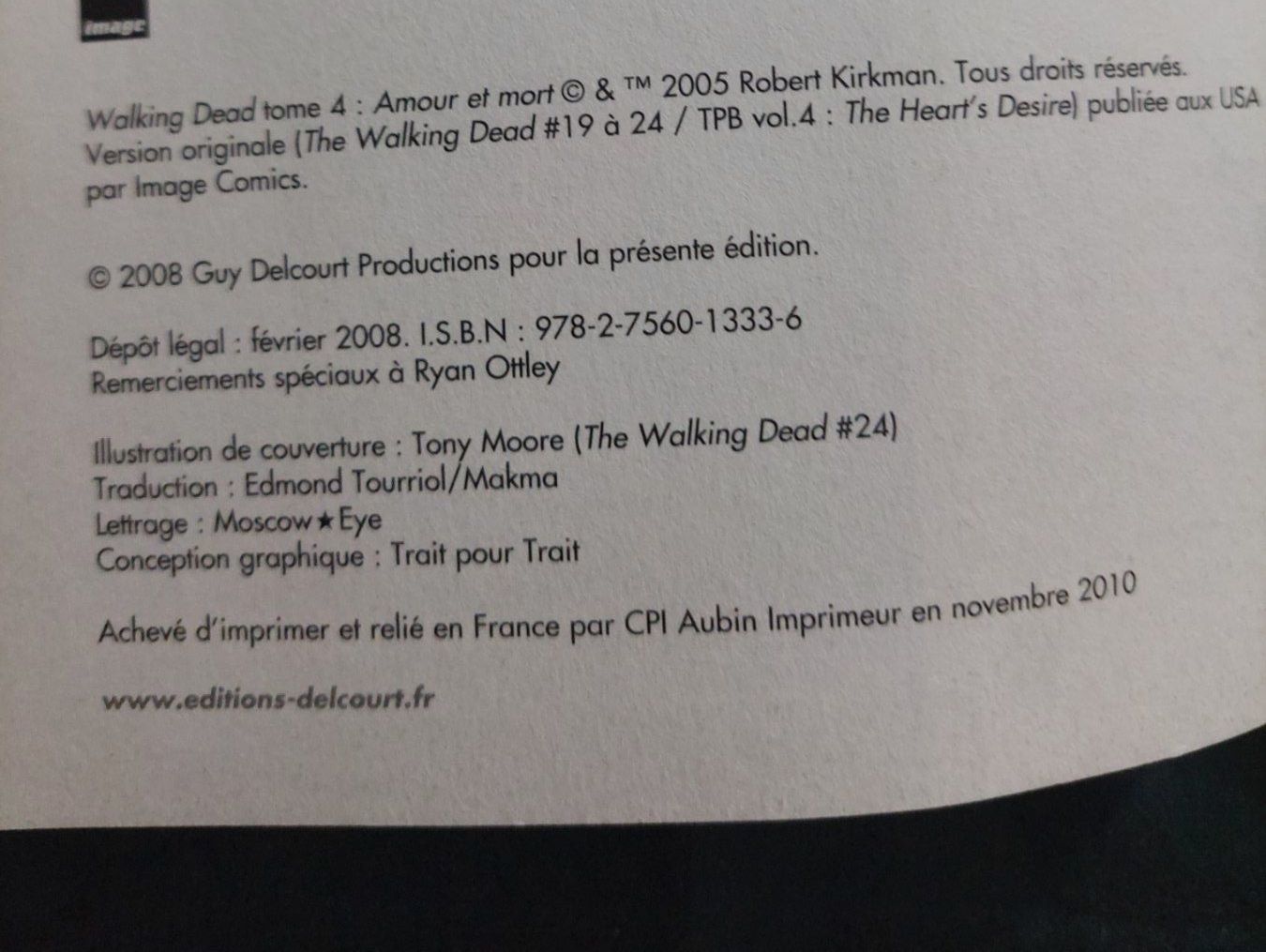 Fumetti: Walking Dead T.4 Amour et Mort Ed. 2010 Neuf – Nuovo (secondo la descrizione) da Genève venduto da Blu_BD 2