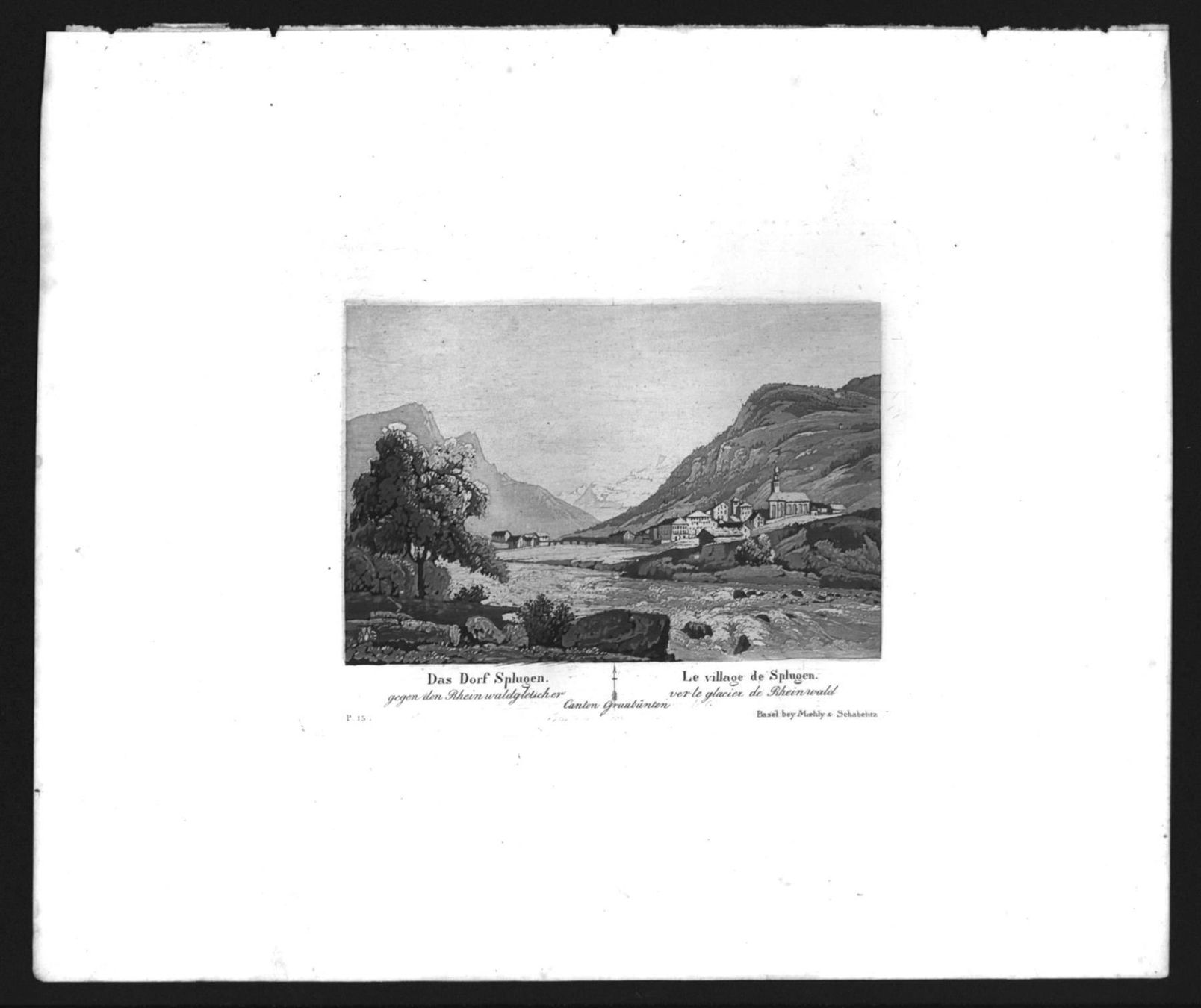Gravures: Splügen  Aquatinta – D'occasion à Rafz par Helvet32 1