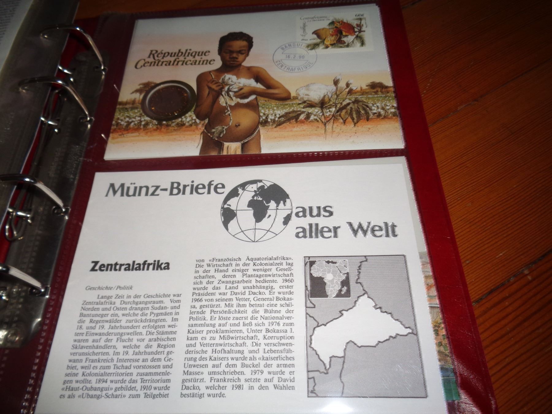 Alle Münzen: Münzbrief Zentralafrika – Gebraucht aus Olten von Disc-Verkauf