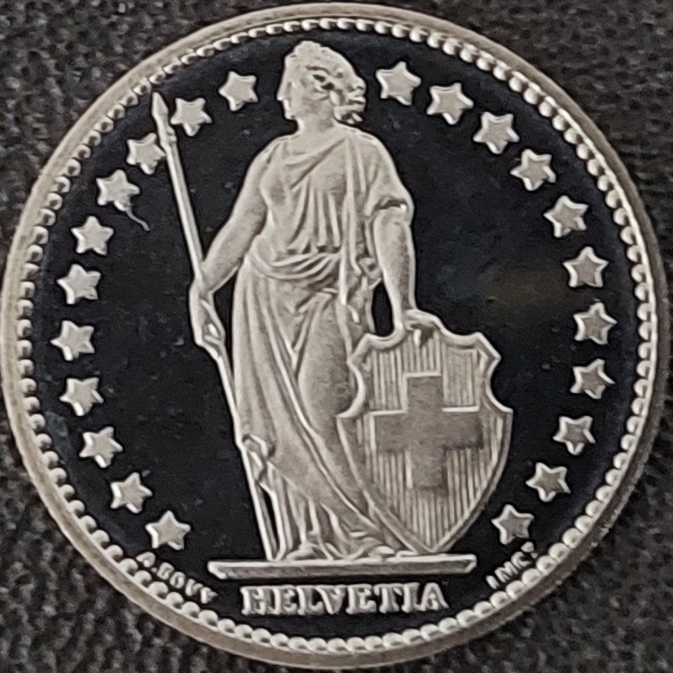 Tutti le monete: 1 Franken 1982 stgl. / aus Münzsatz – Nuovo (secondo la descrizione) da Arch venduto da coinsandmore 1