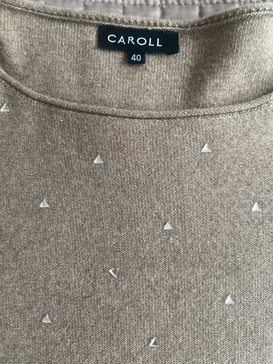 Caroll Maglioni & Felpe: Pull Caroll beige, taille 40, doux et confortable! – Nuovo (secondo la descrizione) da Geneve venduto da pat_p76n 1