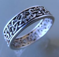 HAMILTON & YOUNG Silber 925 celtic Fingerring Gr. 57