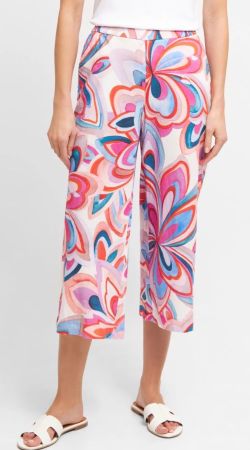 Raffaello Rossi Culotte Hose bunt 36 Jolie 6/8 Leinen