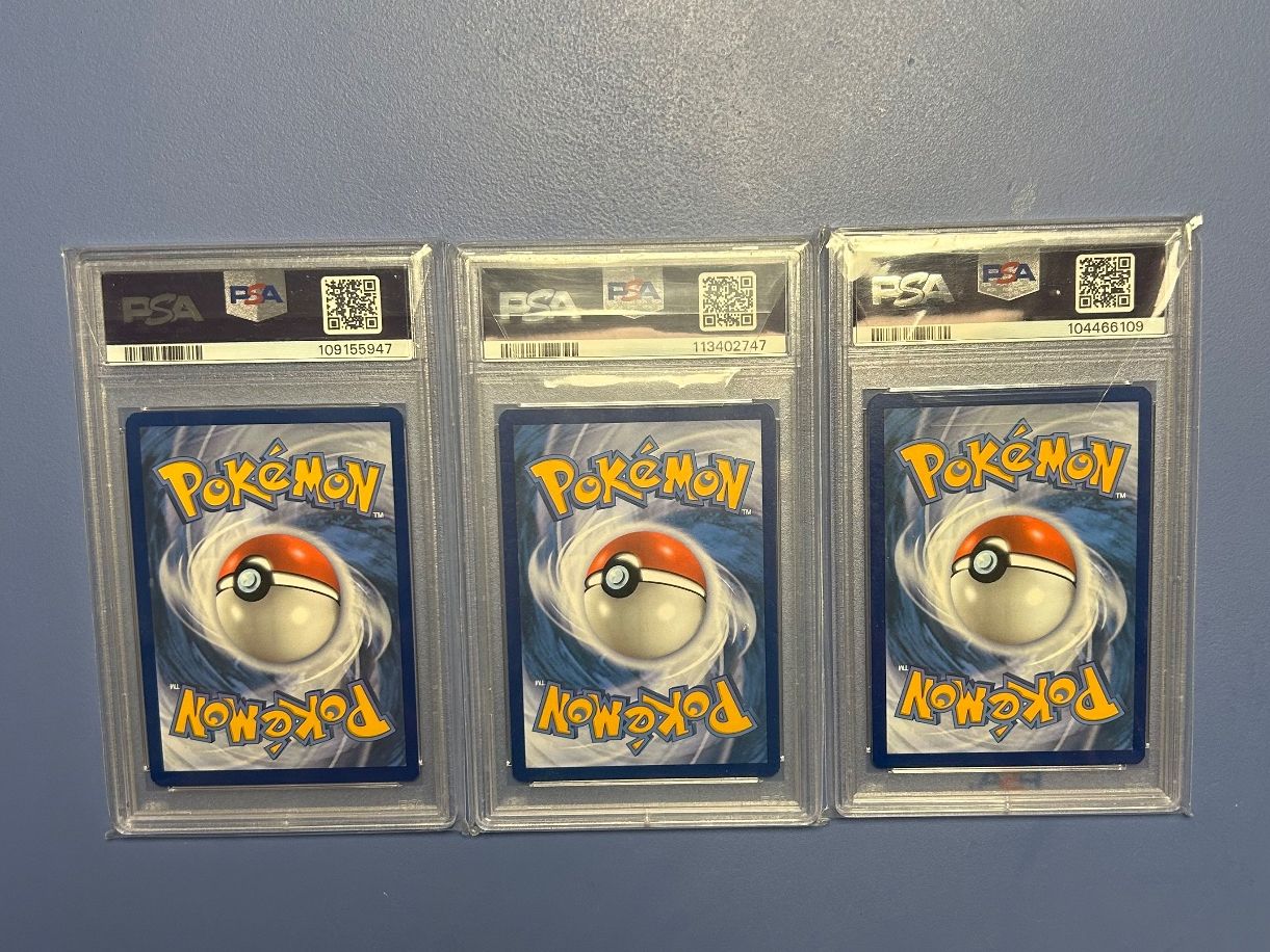Pokémon Carte collezionabili: Trio PSA 9 EN Charmander Bulbasaur Squirtle – Usato da Schlieren venduto da happymerchant64 1