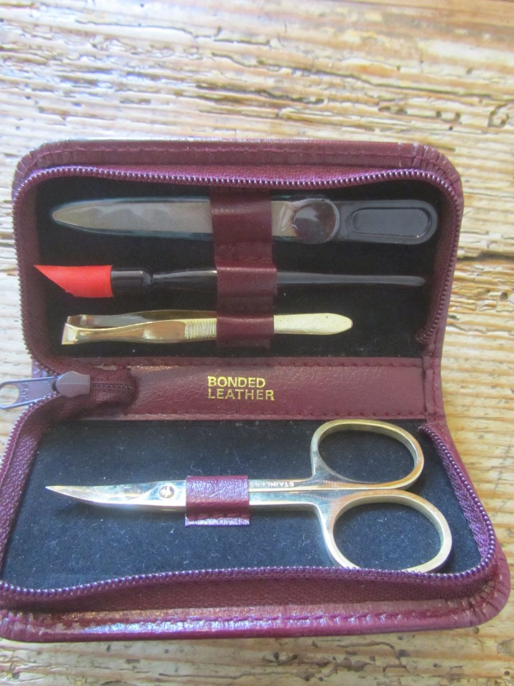 Maniküre: Maniküre Set in Leder Etui – Neu (gemäss Beschreibung) aus Seengen von mikelele 1