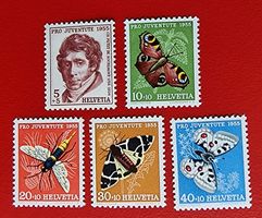 PRO JUVENTUTE SATZ 158 - 162 1955** POSTFRISCH