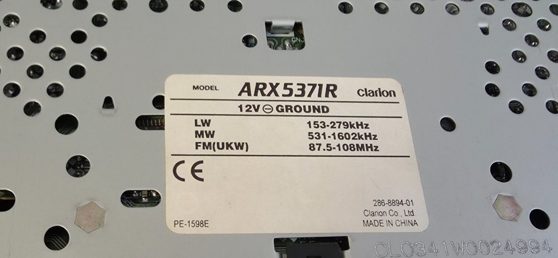 Radio: Clarion ARX5371R Autoradio für Young oder Oldtimer – Usato da Heimenhausen venduto da rovermini 2