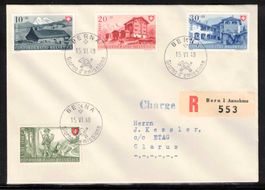 1948 Pro Patria Serie auf FDC italienisch "15.VI.48"