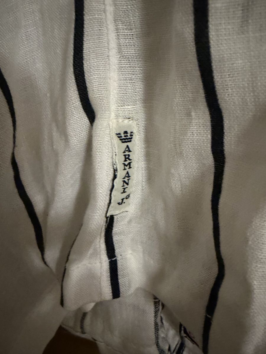 Armani Giacche: Blazer Armani Jeans 100% Leinen – Usato da Jona venduto da HappyHappyHappyHappy 2