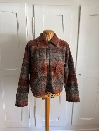 KENNY S. - Jacke rostbraun-grau kariert 40