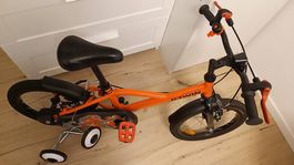 Kinder Velo Btwin 16 Zoll Orange, Sommer-Fahrspass ☀️🇨🇭