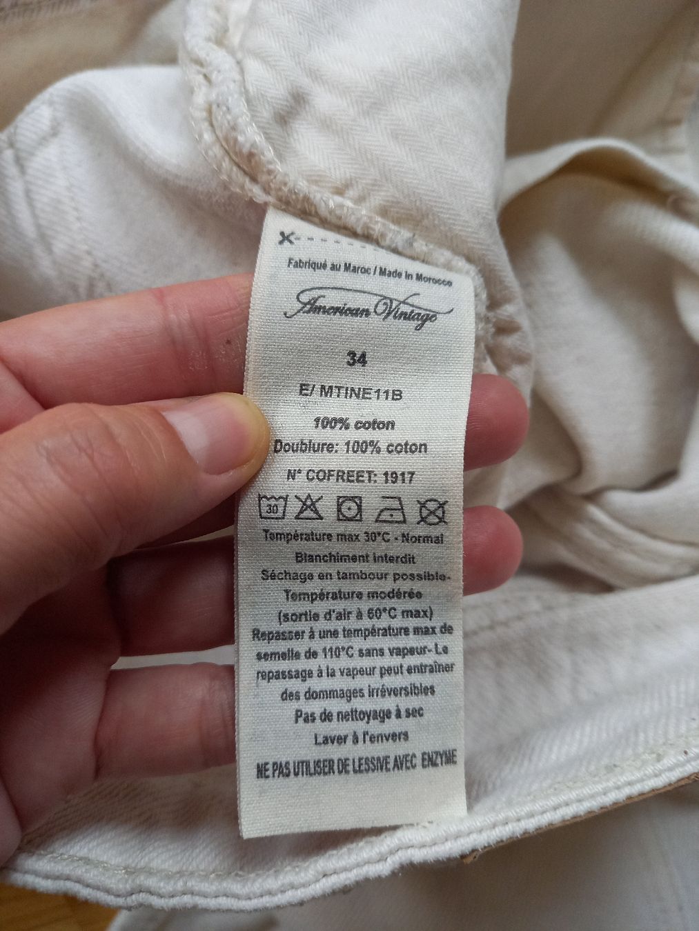 Hosen: American Vintage Hose Gr. 34 offwhite – Gebraucht aus Zürich von Veramone 5