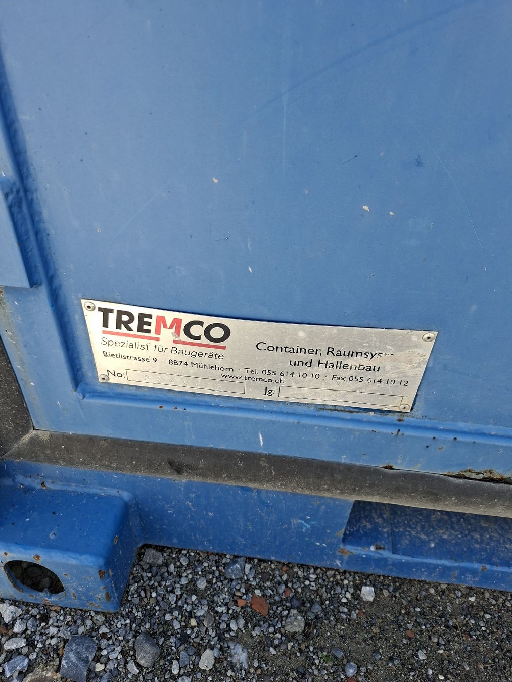 Contenitori edile: Tremco Lagercontainer – Usato da Balgach venduto da wrm_xg77 5
