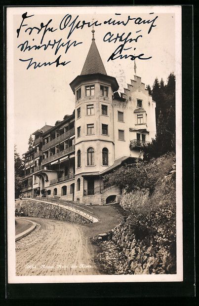 Ansichtskarten: AK Arosa, Hotel des Alpes – Gebraucht aus Berlin von bartko-reher