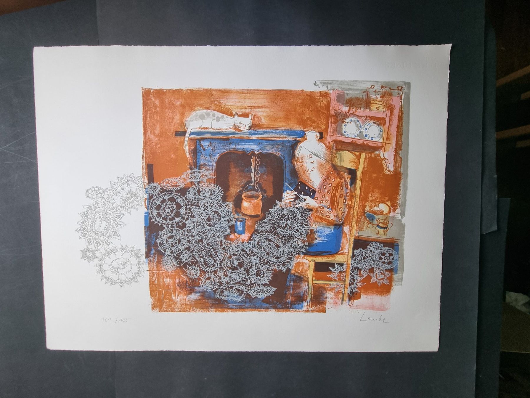 Grafica & Litografie: HORST LEMKE LITHOGRAPHIE SIGNIERT NUMMERIERT – Usato da Gersau venduto da kunst-online 2