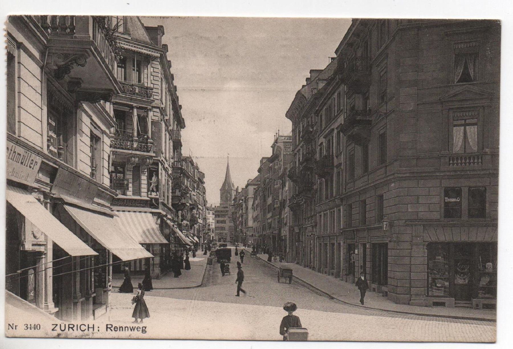 Cartes postales: ZÜRICH Rennweg – D'occasion à Jona par philajona